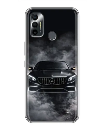 Чохол для TECNO Spark 7P з картинкою «Mercedes у диму»