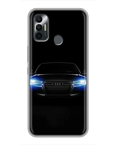 Чохол для TECNO Spark 7P з картинкою «Audi в неоні»