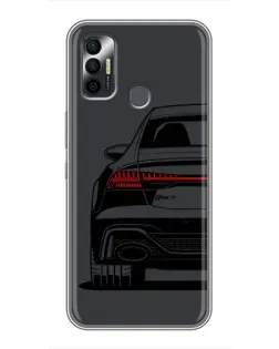 Чохол для TECNO Spark 7P з картинкою «Задня частина Audi — арт»