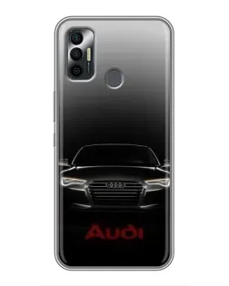Чохол для TECNO Spark 7P з картинкою «Audi — градієнтний контур»
