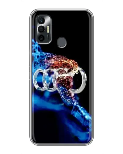 Чохол для TECNO Spark 7P з картинкою «Енергія лого Audi»