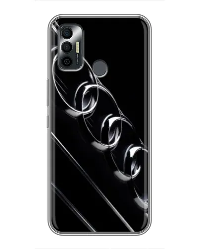 Чохол для TECNO Spark 7P з картинкою «Audi — абстрактні кільця»