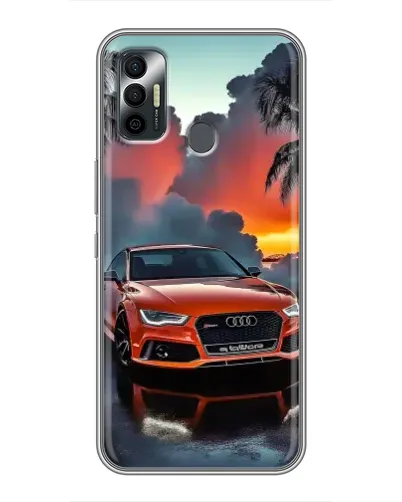 Чохол для TECNO Spark 7P з картинкою «Audi — захід сонця»