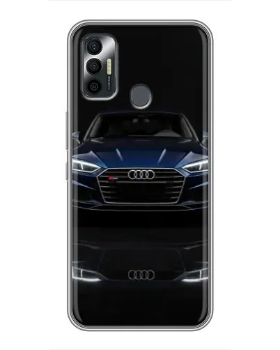 Чохол для TECNO Spark 7P з картинкою «Audi — нічне відображення»