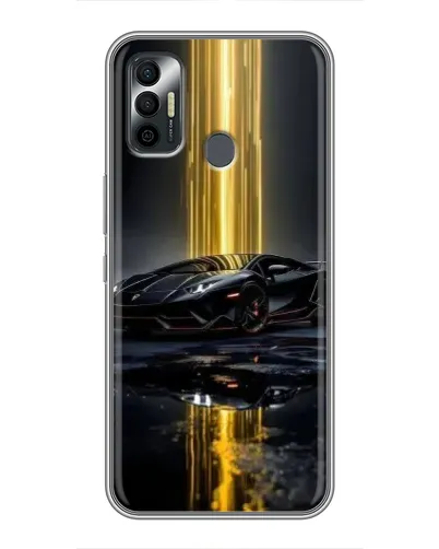 Чохол для TECNO Spark 7P з картинкою «Нічний Lamborghini драйв»