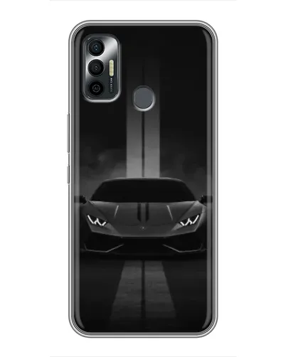 Чохол для TECNO Spark 7P з картинкою «Lamborghini симетрія доріг»