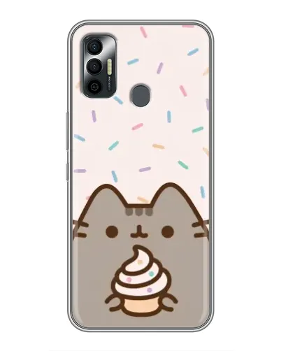 Чохол для TECNO Spark 7P з картинкою «Пушин з кексом» Чохол для TECNO Spark 7P з картинкою «Пушин з кексом»