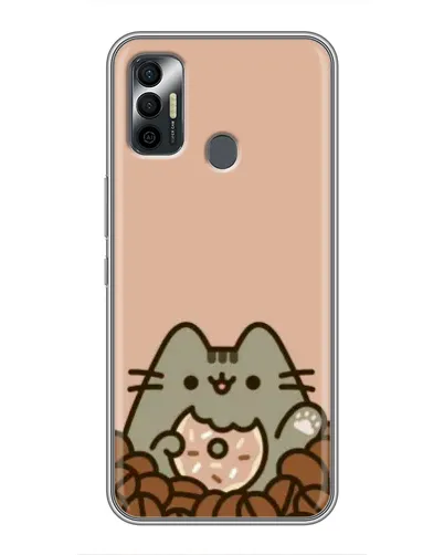Чохол для TECNO Spark 7P з картинкою «Кавовий Пушин» Чохол для TECNO Spark 7P з картинкою «Кавовий Пушин»