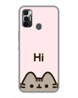 Чохол для TECNO Spark 7P з картинкою «Пушин каже Hi» Чохол для TECNO Spark 7P з картинкою «Пушин каже Hi»