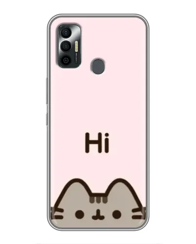 Чохол для TECNO Spark 7P з картинкою «Пушин каже Hi» Чохол для TECNO Spark 7P з картинкою «Пушин каже Hi»