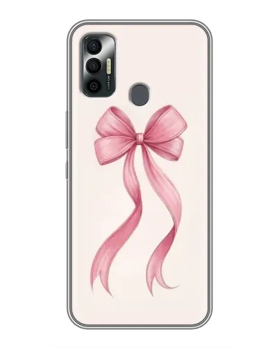 Чохол для TECNO Spark 7P з картинкою «Рожевий бант»