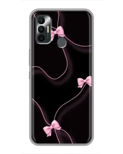 Чохол для TECNO Spark 7P з картинкою «Рожеві стрічки»