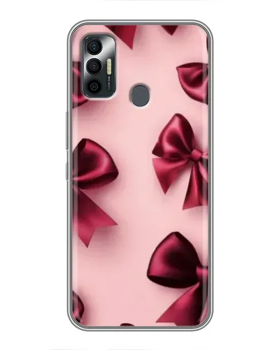 Чохол для TECNO Spark 7P з картинкою «Бордовий атлас»