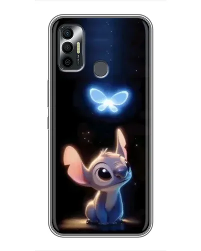 Чехол для TECNO Spark 7P с картинкой «Сияющий Стич»