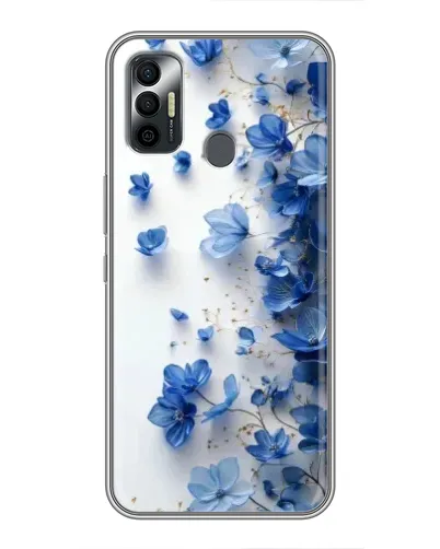 Чохол для TECNO Spark 7P з картинкою «Блакитний квітковий каскад» Чохол для TECNO Spark 7P з картинкою «Блакитний квітковий каскад»