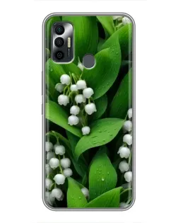 Чохол для TECNO Spark 7P з картинкою «Конвалії в зелені» Чохол для TECNO Spark 7P з картинкою «Конвалії в зелені»