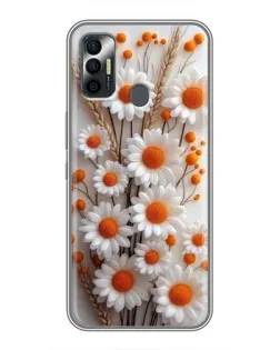 Чохол для TECNO Spark 7P з картинкою «Білі сухоцвіти» Чохол для TECNO Spark 7P з картинкою «Білі сухоцвіти»
