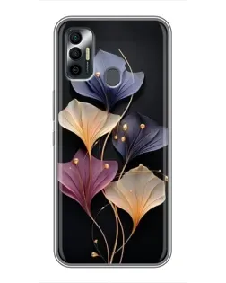 Чохол для TECNO Spark 7P з картинкою «Лілові квіти грації» Чохол для TECNO Spark 7P з картинкою «Лілові квіти грації»