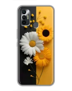 Чохол для TECNO Spark 7P з картинкою «Соняшник та ромашка» Чохол для TECNO Spark 7P з картинкою «Соняшник та ромашка»