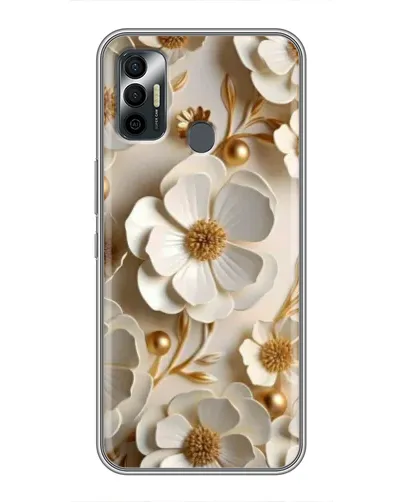 Чохол для TECNO Spark 7P з картинкою «Білі паперові квіти» Чохол для TECNO Spark 7P з картинкою «Білі паперові квіти»