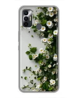 Чохол для TECNO Spark 7P з картинкою «Гілка дрібних білих квітів» Чохол для TECNO Spark 7P з картинкою «Гілка дрібних білих квітів»