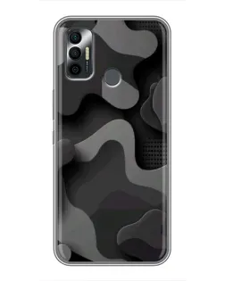 Чохол для TECNO Spark 7P з картинкою «Темний абстрактний камуфляж» Чохол для TECNO Spark 7P з картинкою «Темний абстрактний камуфляж»