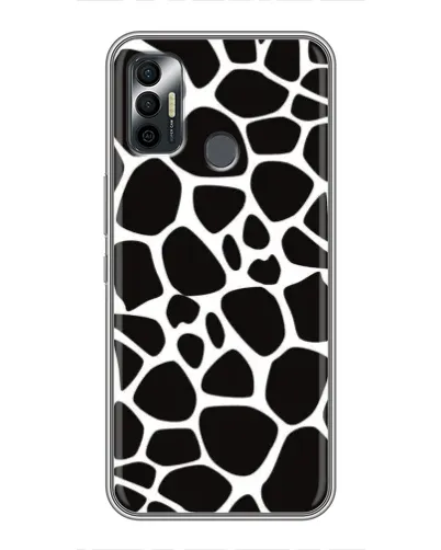 Чохол для TECNO Spark 7P з картинкою «Чорно-білий жираф»