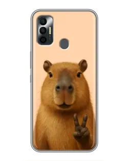 Чохол для TECNO Spark 7P з картинкою «Капібара вікторія»