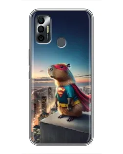Чохол для TECNO Spark 7P з картинкою «Капі-мен супергерой»