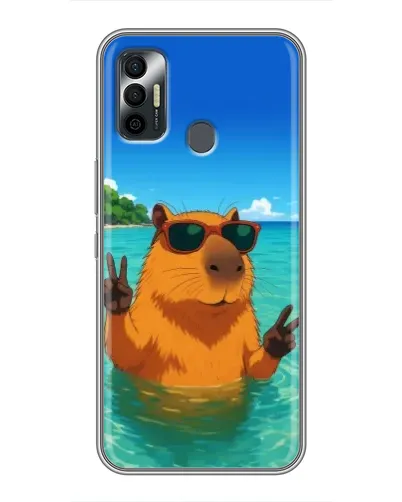 Чохол для TECNO Spark 7P з картинкою «Морська капібара» Чохол для TECNO Spark 7P з картинкою «Морська капібара»