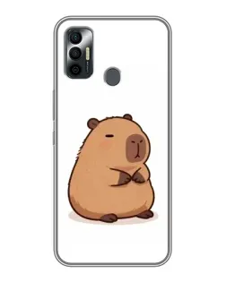 Чохол для TECNO Spark 7P з картинкою «Товстенька капібара»