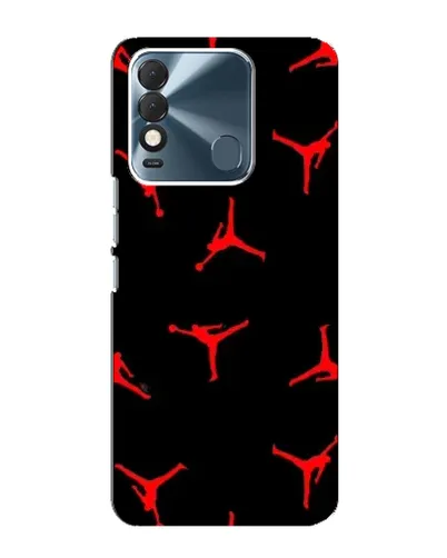 Чехол для TECNO Spark 8 с картинкой «Jordan Red Pattern»