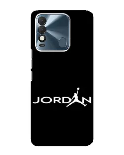 Чехол для TECNO Spark 8 с картинкой «Jordan White Logo»