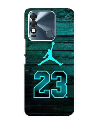 Чехол для TECNO Spark 8 с картинкой «Jordan Cyan 23»