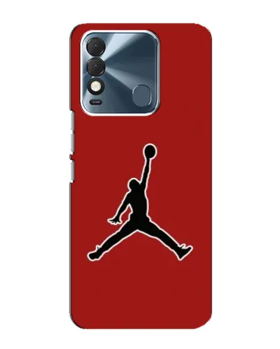 Чехол для TECNO Spark 8 с картинкой «Jordan Red Back»