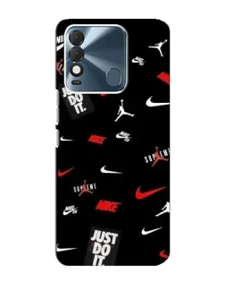 Чехол для TECNO Spark 8 с картинкой «Nike Mix Pattern»