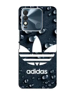 Чехол для TECNO Spark 8 с картинкой «Adidas Trefoil Blue»