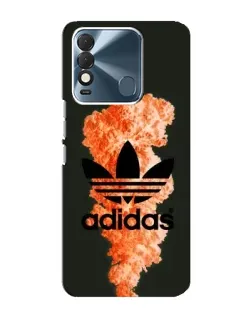 Чехол для TECNO Spark 8 с картинкой «Оранжевый дым Adidas»