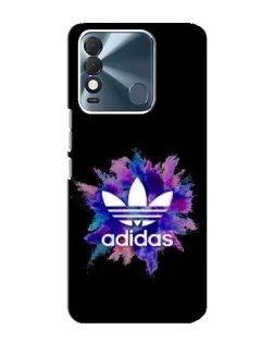 Чехол для TECNO Spark 8 с картинкой «Взрыв красок Adidas»