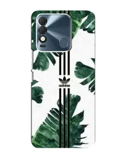 Чехол для TECNO Spark 8 с картинкой «Пальмовые листья адидас»