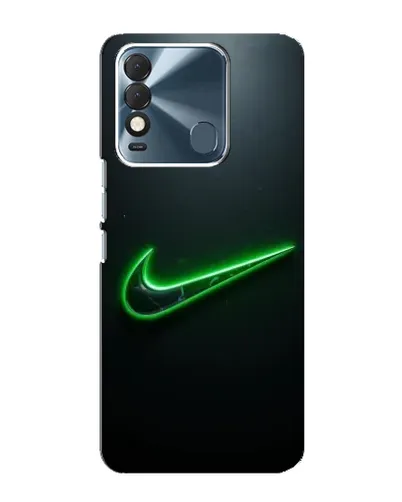 Чехол для TECNO Spark 8 с картинкой «Неоновый контур Nike»