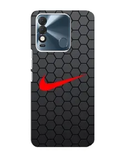 Чехол для TECNO Spark 8 с картинкой «Nike — карбоновая сетка»