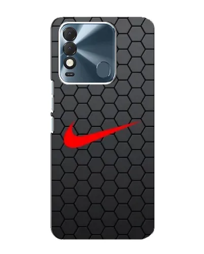 Чехол для TECNO Spark 8 с картинкой «Nike — карбоновая сетка»