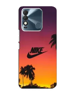 Чехол для TECNO Spark 8 с картинкой «Nike на закате солнца»