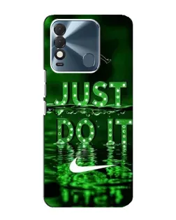 Чехол для TECNO Spark 8 с картинкой «Зеленый неоновый Nike»