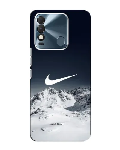 Чехол для TECNO Spark 8 с картинкой «Nike — зимние горы»