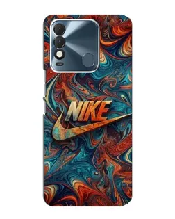 Чехол для TECNO Spark 8 с картинкой «Nike в абстракции»