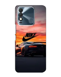 Чехол для TECNO Spark 8 с картинкой «Nike и суперкар»