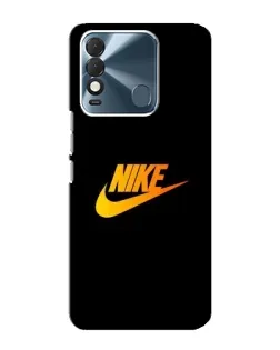 Чехол для TECNO Spark 8 с картинкой «Золотой логотип Nike»