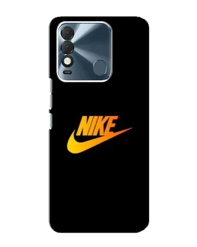Чехол для TECNO Spark 8 с картинкой «Золотой логотип Nike»